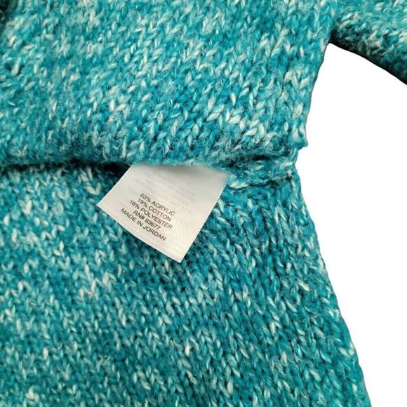 St. John's Bay Teal Turquoise  Blue Green Pullover Soft Comfy Sweater - Picture 4 of 7